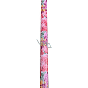 Nekupto Gift wrapping paper 70 x 150 cm Pink, purple flowers