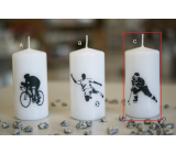 Lima Sporty Hockey player candle white cylinder 50 x 100 mm 1 piece