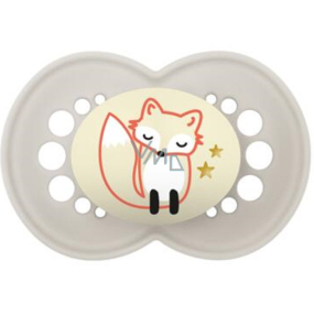 Mam Night silicone orthodontic pacifier 6+ months Grey with fox 1 piece