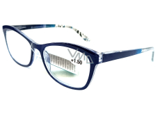 Berkeley Reading dioptric glasses +1.5 plastic blue, blue and silver side frames 1 piece MC2235
