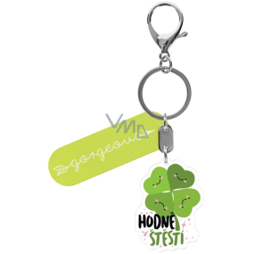 Albi Picture key ring with carabiner Good luck