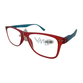 Berkeley Reading dioptric glasses +2,5 plastic red, blue side frames 1 piece MC2268
