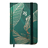 Albi Diary 2025 Mini Green and Gold Leaves 11 x 7,5 x 1 cm