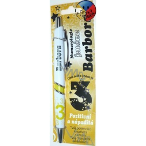 Nekupto Numerology of the name of a ballpoint pen with the name Barbora 1 piece
