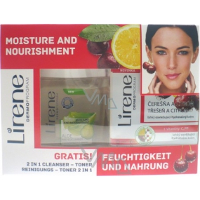 Lirene Cherry and Lemon moisturizing cream 50 ml + tonic 125 ml, cosmetic set