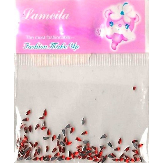 LaMeiLa Nail decorations droplets red 1 pack