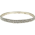Silver leg bracelet with silver rhinestones 20 cm