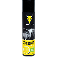 Coyote Cockpit Spray Lemon for Interior Cleaning, 400 ml