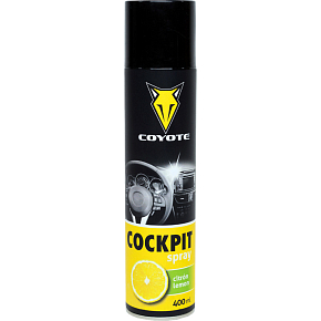 Coyote Cockpit Spray Lemon for Interior Cleaning, 400 ml Coyote Cockpit Spray Lemon for Interior Cleaning, 400 ml