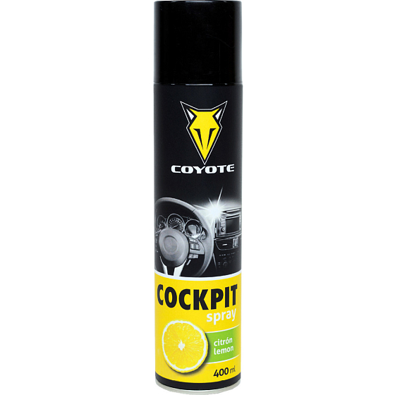 Coyote Cockpit Spray Lemon for Interior Cleaning, 400 ml