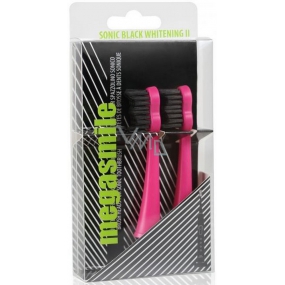 MegaSmile Black Whitening II Sonic Replacement Heads for the Latest Generation Sonic Toothbrush Pink 2 Pieces