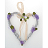 Wicker heart with lavender for hanging 21 cm
