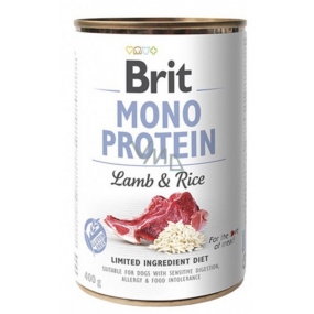 Brit Mono Protein Lamb with rice complete dog food 400 g