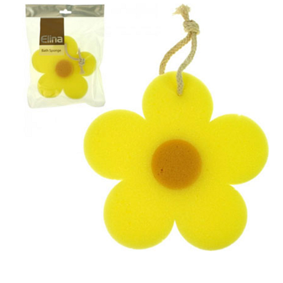 Elina Body Flower bath sponge with cord