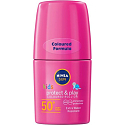 Nivea Sun Kids OF 50+ pink baby color sunscreen in a 50 ml ball