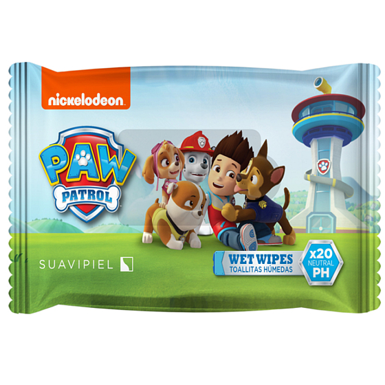 Suavipiel Paw Patrol wet wipes for children 20 pieces