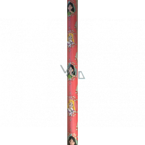 Ditipo Gift wrapping paper 70 x 200 cm Christmas Disney Princesses in circles pink