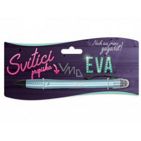 Nekupto Glowing pen with the name Eva, touch tool controller 15 cm