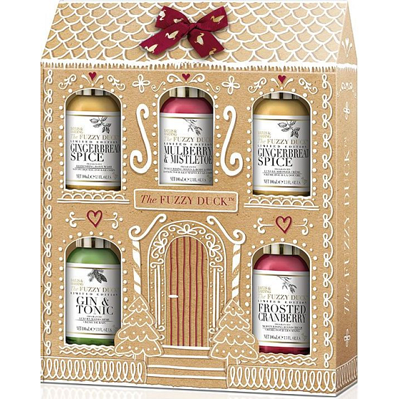 Baylis & Harding The Fuzzy Duck Winter Wonderland cleansing gel 100 ml + shower cream 100 ml + bath cream 100 ml + hand and body lotion 100 ml + hand cream 100 ml, cosmetic set for women