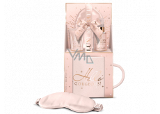 Grace Cole Sweet Vanilla & Almond Glaze sleeping mask + fragrant body mist 100 ml + hand cream 50 ml + large mug, cosmetic set for women