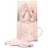 Grace Cole Sweet Vanilla & Almond Glaze sleeping mask + scented body mist 100 ml + hand cream 50 ml + large mug, cosmetic set for women