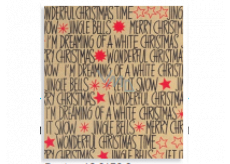 Zoewie Gift wrapping paper 70 x 150 cm Christmas Simply The Best natural Christmas sign