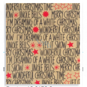 Zoewie Gift wrapping paper 70 x 150 cm Christmas Simply The Best natural Christmas sign