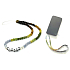 Protection, wealth vitality collection Sara, mobile phone pendant against loss natural stone bead 6 mm / approx. 41 cm