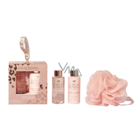 Grace Cole Vanilla & Almond body lotion 100 ml + shower gel 100 ml + bath sponge, cosmetic set for women