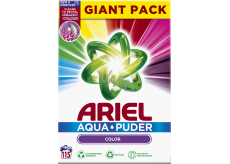 Ariel Aquapuder Color univerzální prací prášek na barevné prádlo 115 dávek 7,475 kg