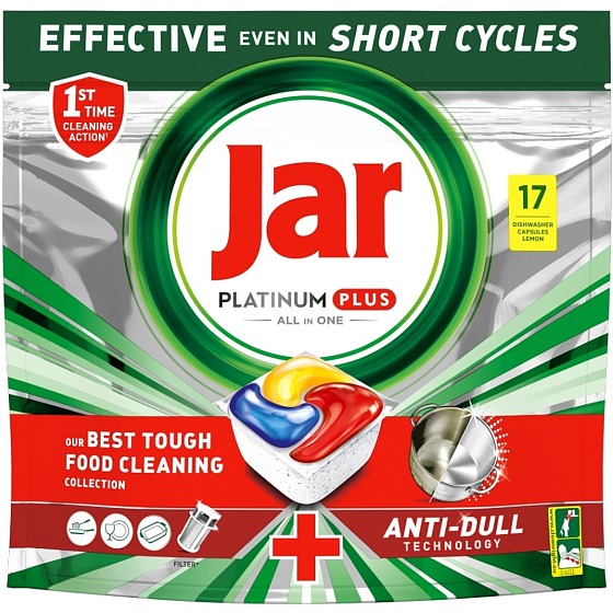 Jar Platinum Plus dishwasher capsules 17 pieces 264 g