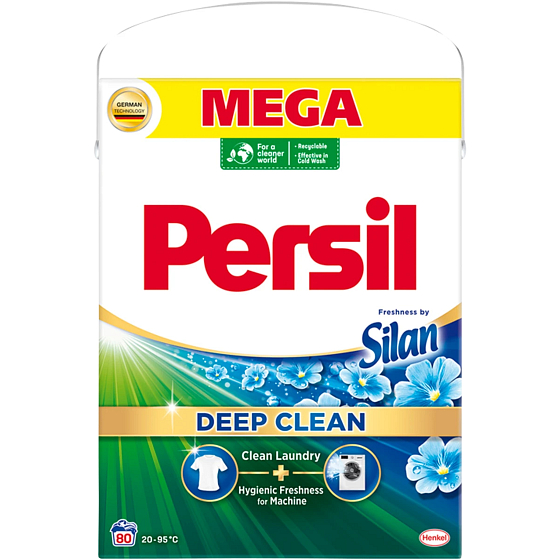 Persil Deep Clean Freshness by Silan washing powder for white and coloured laundry 80 doses 4.8 kg