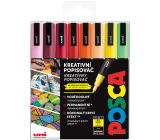 Posca Universal acrylic marker set 0,9 - 1,3 mm Summer mix of warm tones 8 pieces PC-3M