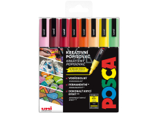 Posca Universal acrylic marker set 0,9 - 1,3 mm Summer mix of warm tones 8 pieces PC-3M
