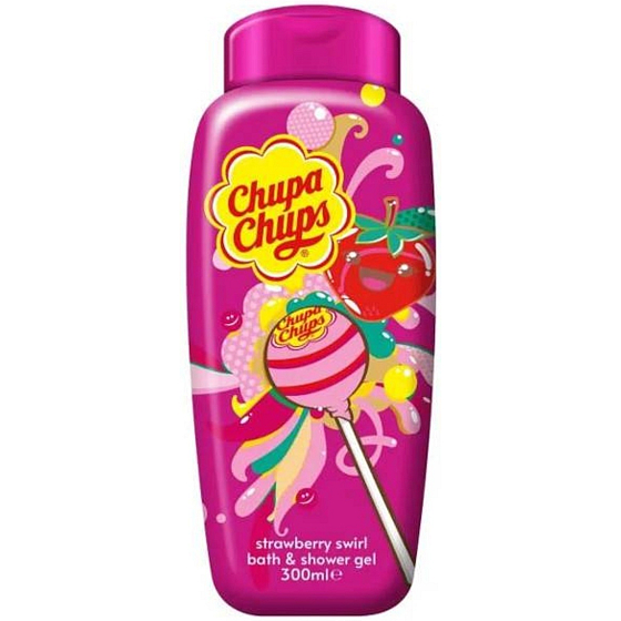 Chupa Chups Strawberry Shower Gel and Foam 300 ml