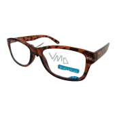 Berkeley Reading dioptric glasses +2 plastic, orange-brown black spots 1 piece R4007-20 INfocus