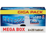Finish PowerBall All in 1 Power Regular Mega box tablety do myčky 6 x 20 kusů
