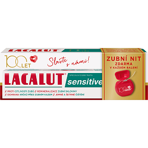 Lacalut Sensitive Toothpaste + Dental Floss, 75 ml