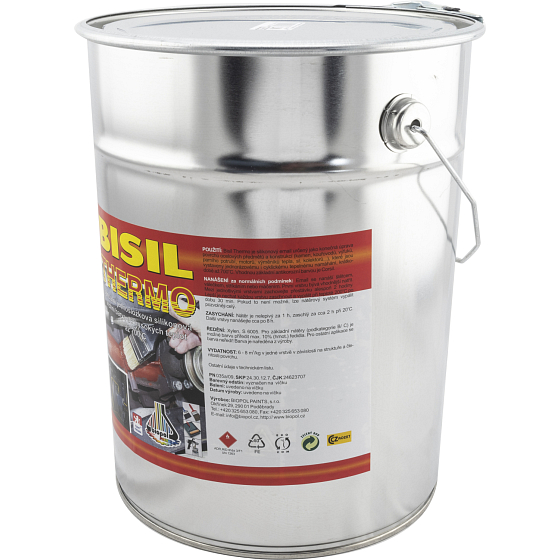Bisil Thermo heat-resistant paint 700 °C, 0199 black, 8 kg