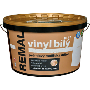 REMAL Vinyl White Matte Washable Paint for Walls 15 kg