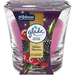 Glade Winter Berries Scented Candle in Glass 112 g