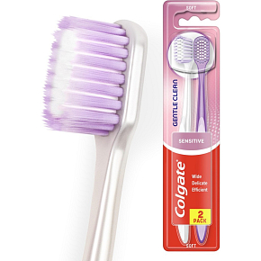 Colgate Gentle Clean Sensitive Toothbrush 2-pack