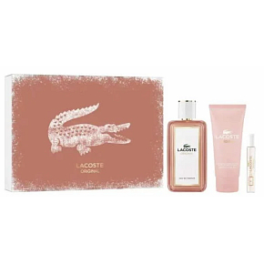 Lacoste Original Woman set eau de parfum 100 ml + body lotion 100 ml + eau de parfum 7.5 ml, gift set for women Lacoste Original Woman set eau de parfum 100 ml + body lotion 100 ml + eau de parfum 7.5 ml, gift set for women
