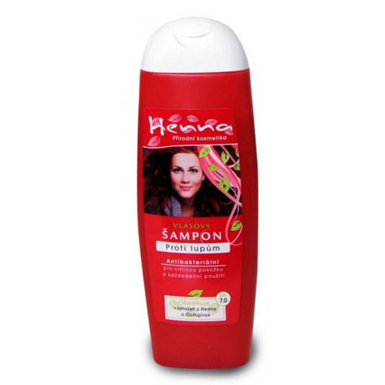 Henna Anti-Dandruff Shampoo with Antibacterial Effect with Henna Extracts and Octopirox 225 ml