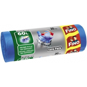 Fino Easy Pack Trash bags, 20 µm, 60 liters, 60 x 67 cm, 20 pieces