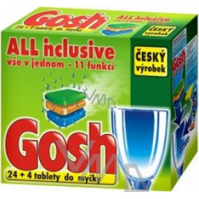 Gosh All Inclusive dishwasher tablets 24 + 4 pieces