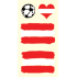 Sheet of Tattoo Stickers for Face and Body Austria Flag 1 Design