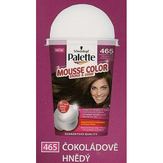 Schwarzkopf Palette Mousse Color Shake and color hair color 465 Chocolate brown
