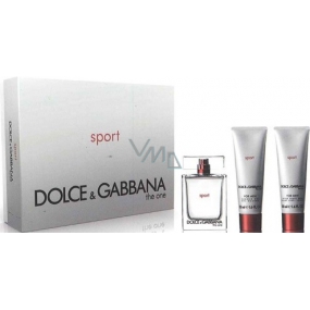 Dolce & Gabbana The One Sport EdT 50 ml Eau de Toilette + After Shave Balm 50 ml + Shower Gel 75 ml, Gift Set