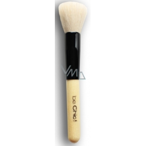 Be Chic! Professional White B 03 cosmetic brush with natural goat bristles for blush 15,7 cm